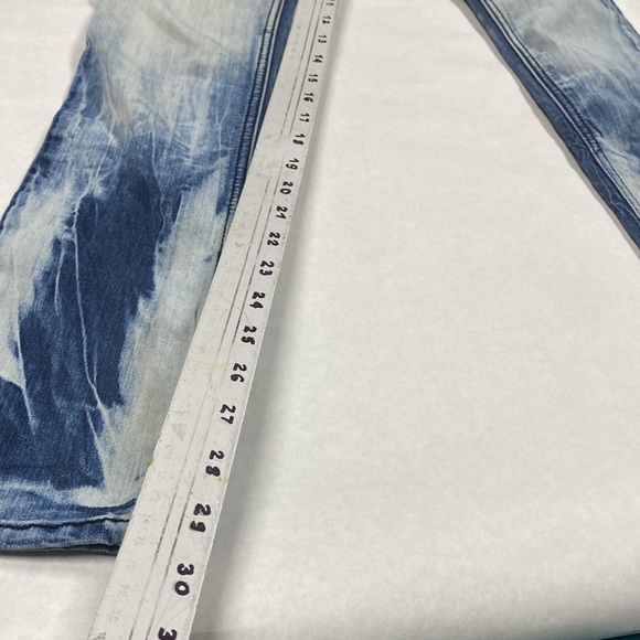 Women’s YMI brand JEANS skinny jegging stretchy comfy white washed cool tie dye - Picture 7 of 7